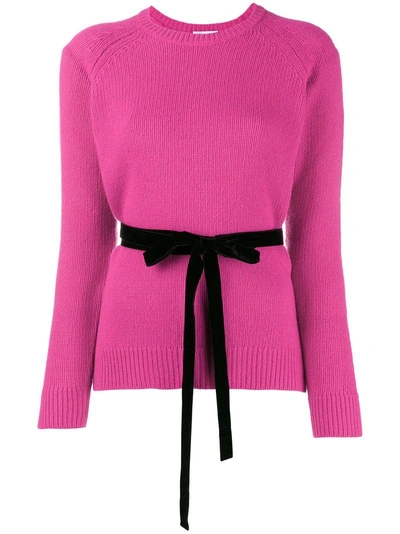 Shop Red Valentino Belted Jumper - Pink