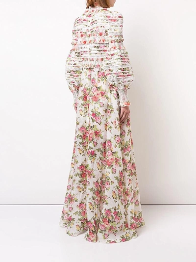 Shop Zimmermann Flared Floral Maxi Gown
