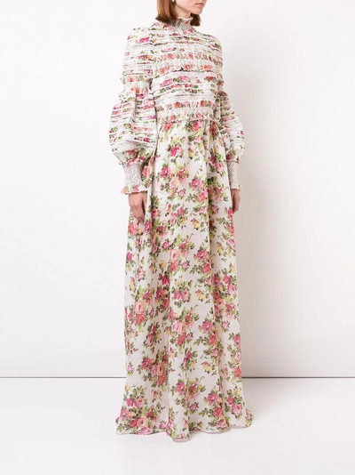 Shop Zimmermann Flared Floral Maxi Gown