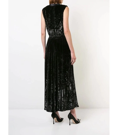 Shop Adam Lippes Black Pleated Dress