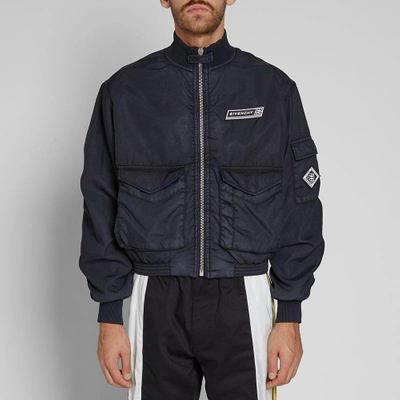 Shop Givenchy Vintage Bomber Jacket In Black