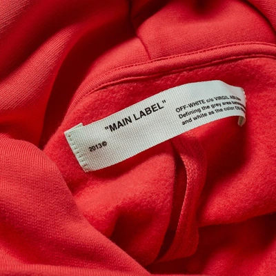 Shop Off-white Diagonal Bernini Popover Hoody In Red