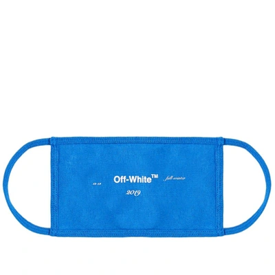 Shop Off-white Logo Mask In Blue