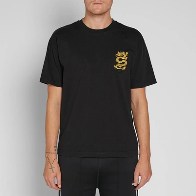 Shop Kenzo Embroidered Dragon Tee In Black