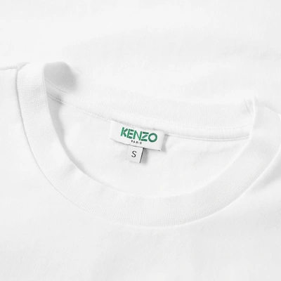 Shop Kenzo Embroidered Dragon Tee In White