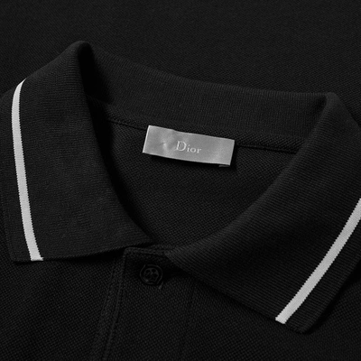 Shop Dior Homme Classic Bee Polo In Black