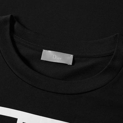 Shop Dior Homme New Look Print Tee In Black