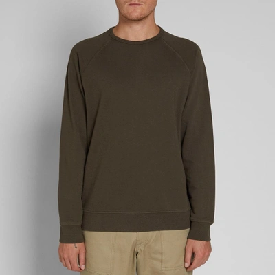 Shop Ymc You Must Create Ymc Schrank Raglan Sweat In Green