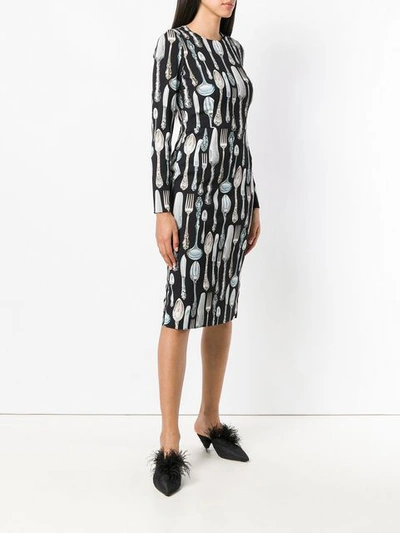 cutlery print dress