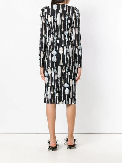 cutlery print dress