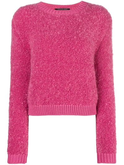Shop Antonino Valenti Furry Basic Jumper - Pink & Purple