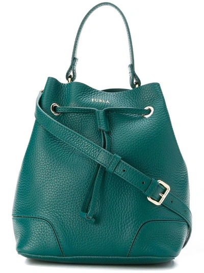 Shop Furla Stacy Bucket Bag - Green