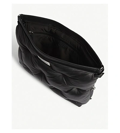 Shop Maison Margiela Quilted Leather Shoulder Bag In Black