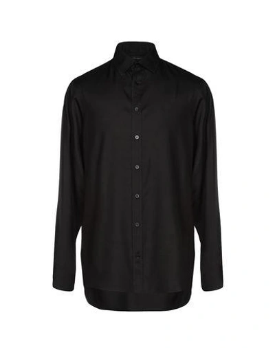 Shop Alexander Mcqueen Solid Color Shirt In Black