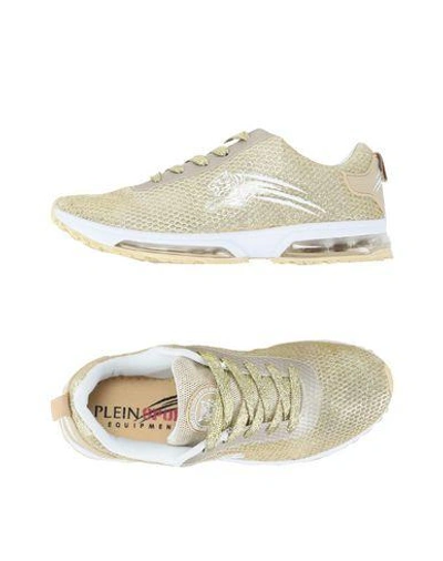 Shop Plein Sport Sneakers In Gold