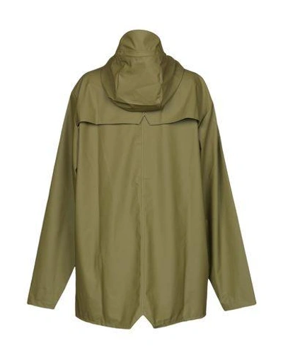 Shop Rains Jackets In Military Green