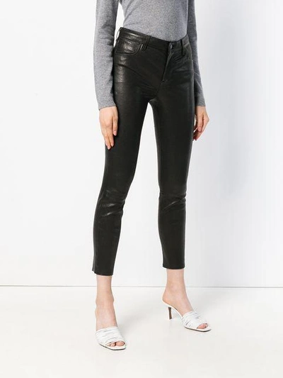 Shop J Brand Skinny Trousers In Black