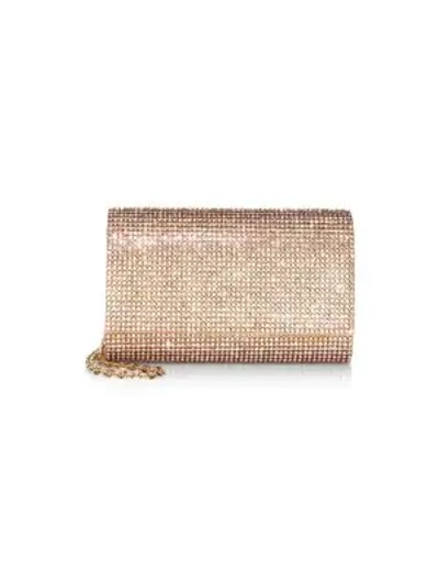 Shop Judith Leiber Fizzy Crystal Clutch In Champagne