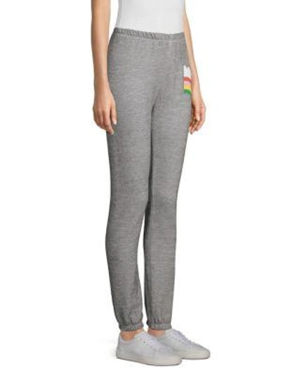 Shop Wildfox Rain Or Shine Knox Joggers In Heather Burnout