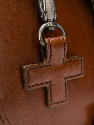 Shop A.f.vandevorst Cross Tag Shoulder Bag In Brown
