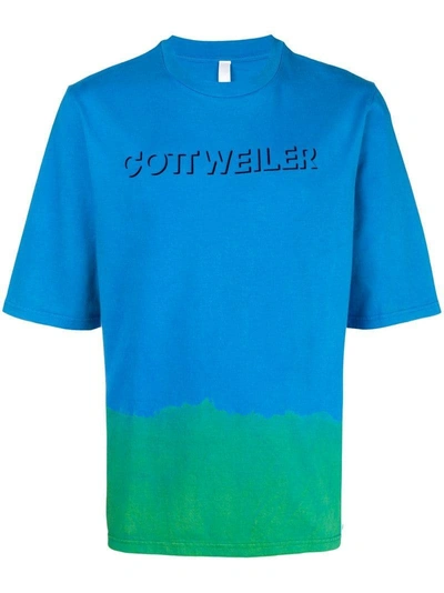 Shop Cottweiler Logo Print T-shirt In Blue
