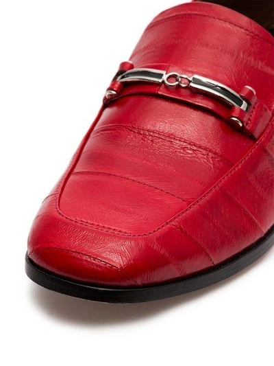 Shop Newbark Red Melanie Leather Loafers