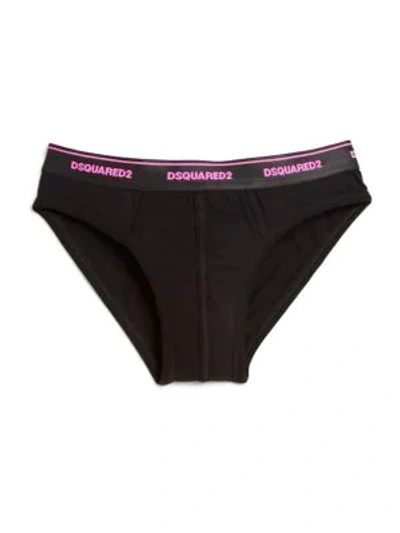 Shop Dsquared2 Jersey Logo Briefs In Pink