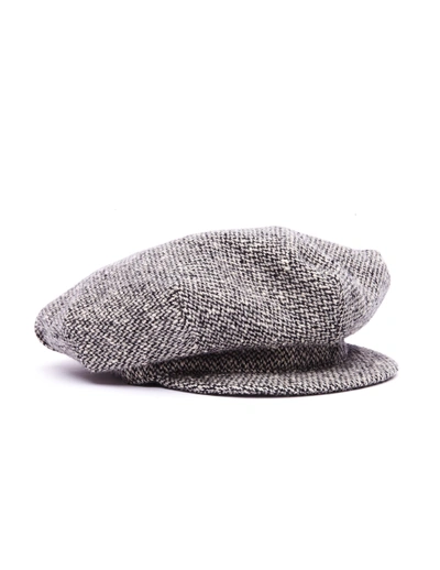 Shop Yohji Yamamoto Grey Tweed Cap