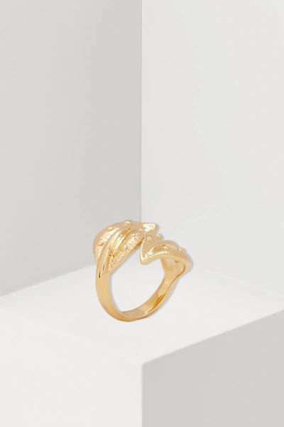 Shop Chloé Leaf Ring In Gold