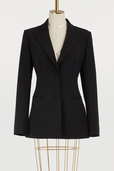 Shop Off-white Cinched Blazer In Black