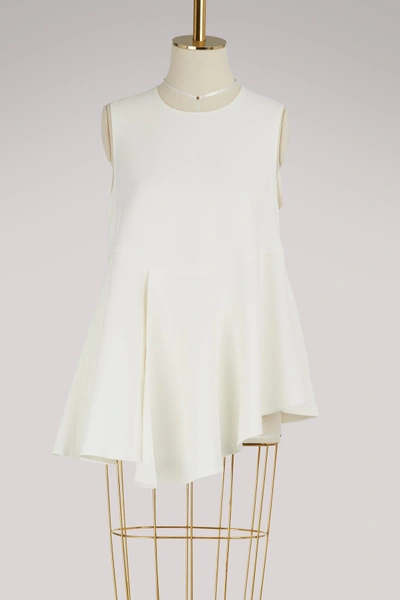 Shop Maison Rabih Kayrouz Sleeveless Top In Off White