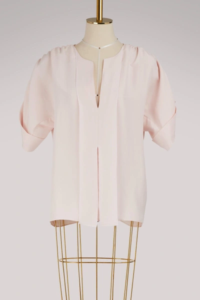 Shop Maison Rabih Kayrouz Short-sleeved Top In Light Pink