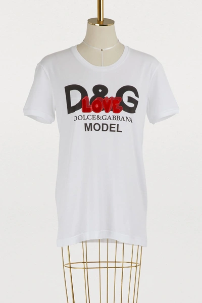 Shop Dolce & Gabbana Logo T-shirt In White