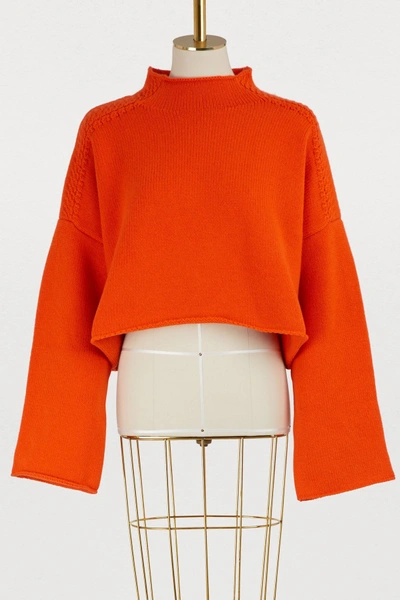 Shop Jw Anderson Wool And Cashmere Sweater In Color
