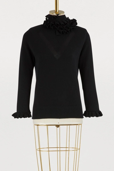 Shop Barrie Cashmere Turtle Neck Sweater In Embassy Black