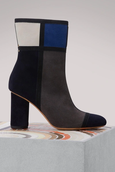 Shop J R Me Dreyfuss Rita Ankle Boots In Caviar Jeans