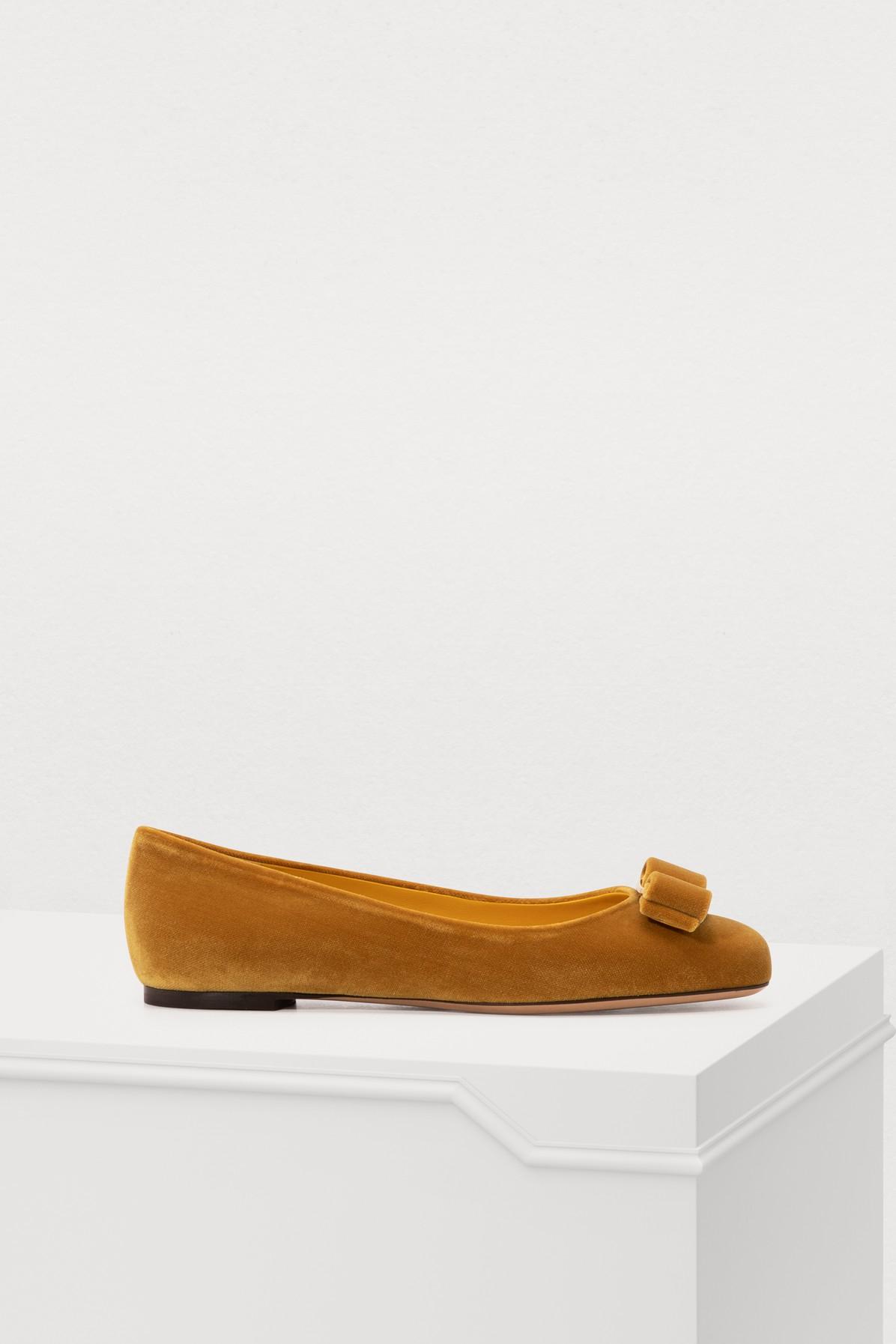yellow ballet pumps