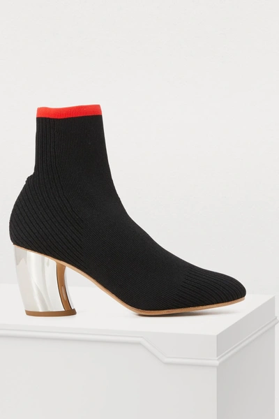 Shop Proenza Schouler Knitted Boots In Black