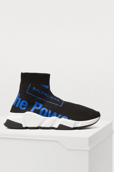 Shop Balenciaga Speed Sneakers In Black