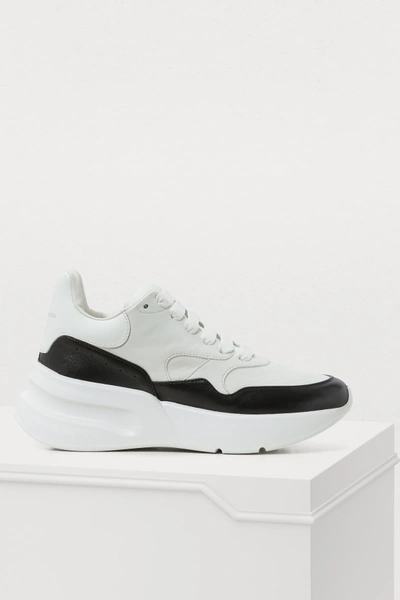 Shop Alexander Mcqueen Oversized Sneakers In 9034 - Op.whi/whi/whi/black