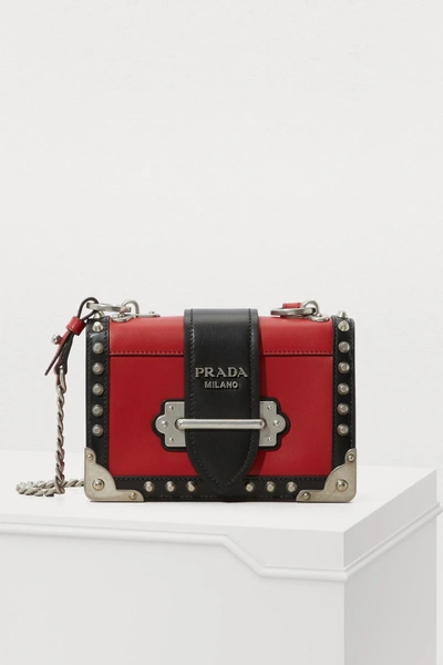 Shop Prada Mini Cahier Crossbody Bag