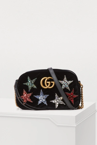 Shop Gucci Gg Marmont Velvet Camera Bag