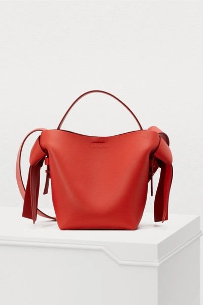 Shop Acne Studios Musubi Mini Bag In Sharp Red
