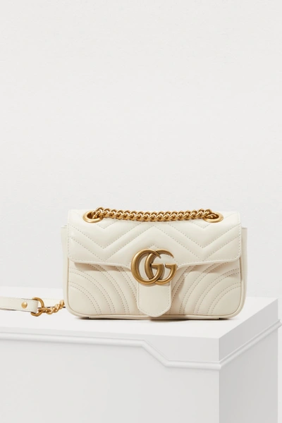 Shop Gucci Gg Marmont Mini Crossbody Bag