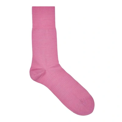 Shop Falke Airport Pink Wool-blend Socks