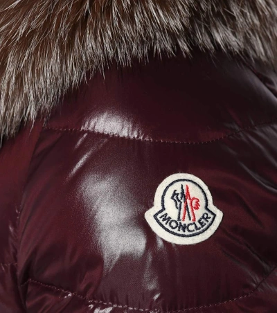 Shop Moncler Mirielon Quilted Down Coat In Red