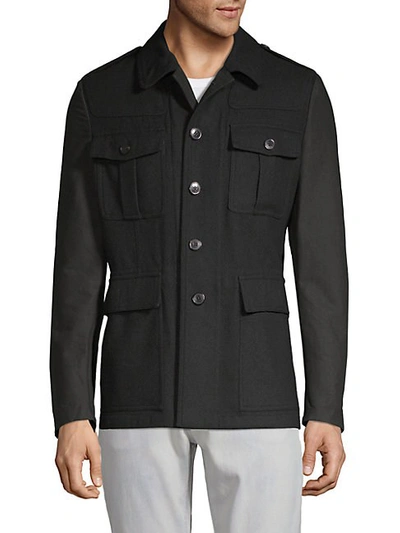 Shop Dries Van Noten O-shirt Jacket In Black