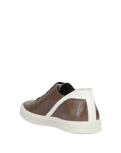 Shop Rick Owens Sneakers In Khaki