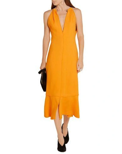 Shop Proenza Schouler Midi Dress In Orange
