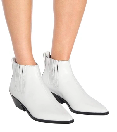 Shop Rag & Bone Westin Leather Ankle Boots In White